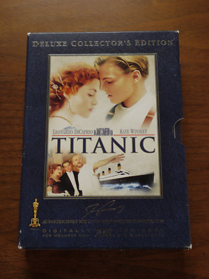dvd TITANIC  kate winslet , leonardo dicarpio  / deluxe coll. edition / 4dvd's