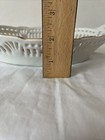 Vintage Bavarian Reticulated Pierced Oval Dish w/ Handles White Gold Trim 12" — photo 7