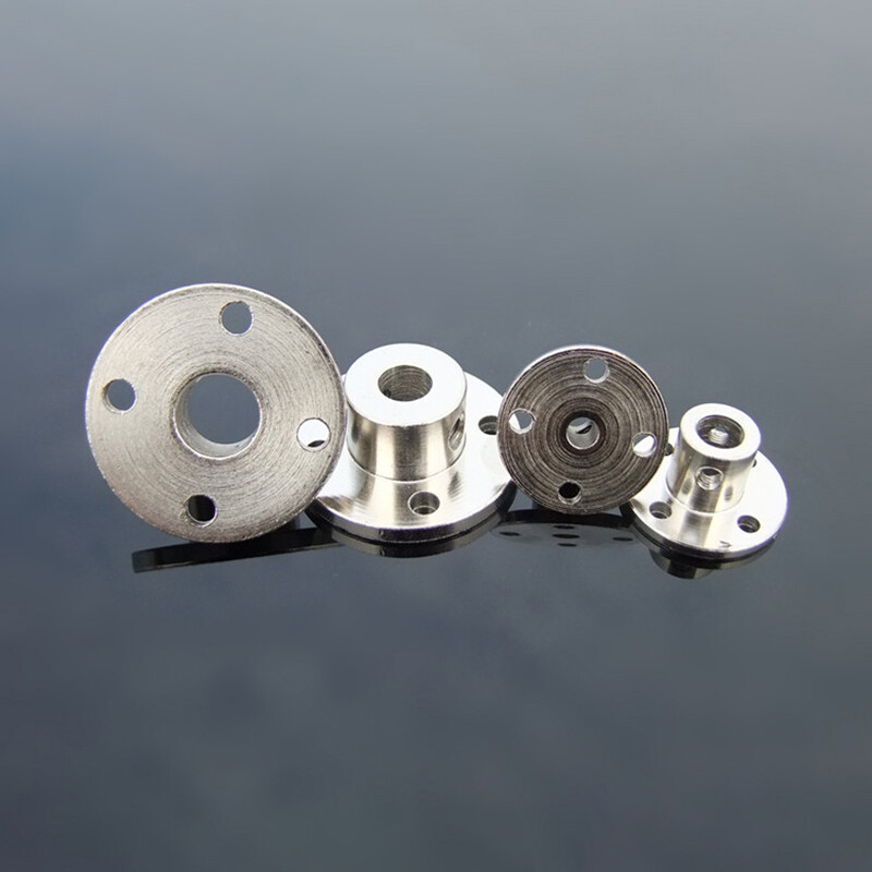 2pcs Flange Rigid Shaft Coupling Collar Clamp Bracket Motor Geleideas Clutch Motor Joint Connector 3mm/4mm/5mm/6mm(Color : 4mm