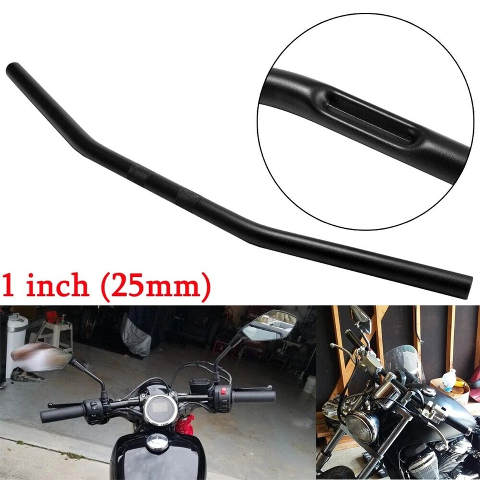 Manillar de barras de arrastre negro de 1"" para Suzuki Boulevard M109R C50T C90T M50 M90 S40 Foto 2 de 4