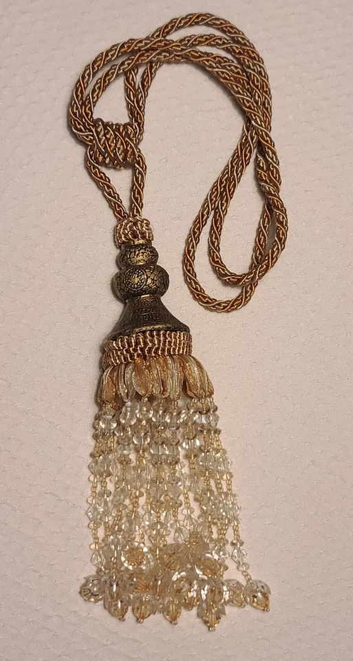 Borla de cortina con cuentas Foto 2 de 4