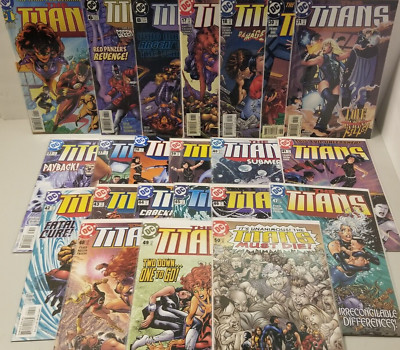 The TITANS Lot of 22 DC Comics Comic 1999 Nightwing Starfire