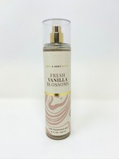 Bath Body Works Fresh Vanilla Blossoms FINE FRAGRANCE MIST BODY SPRAY 8 OZ NEW