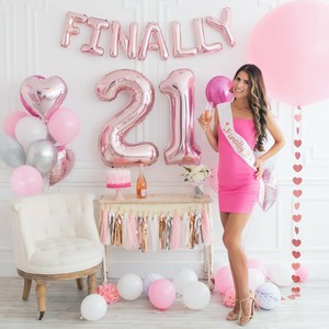 21st birthday decorations for a girl
