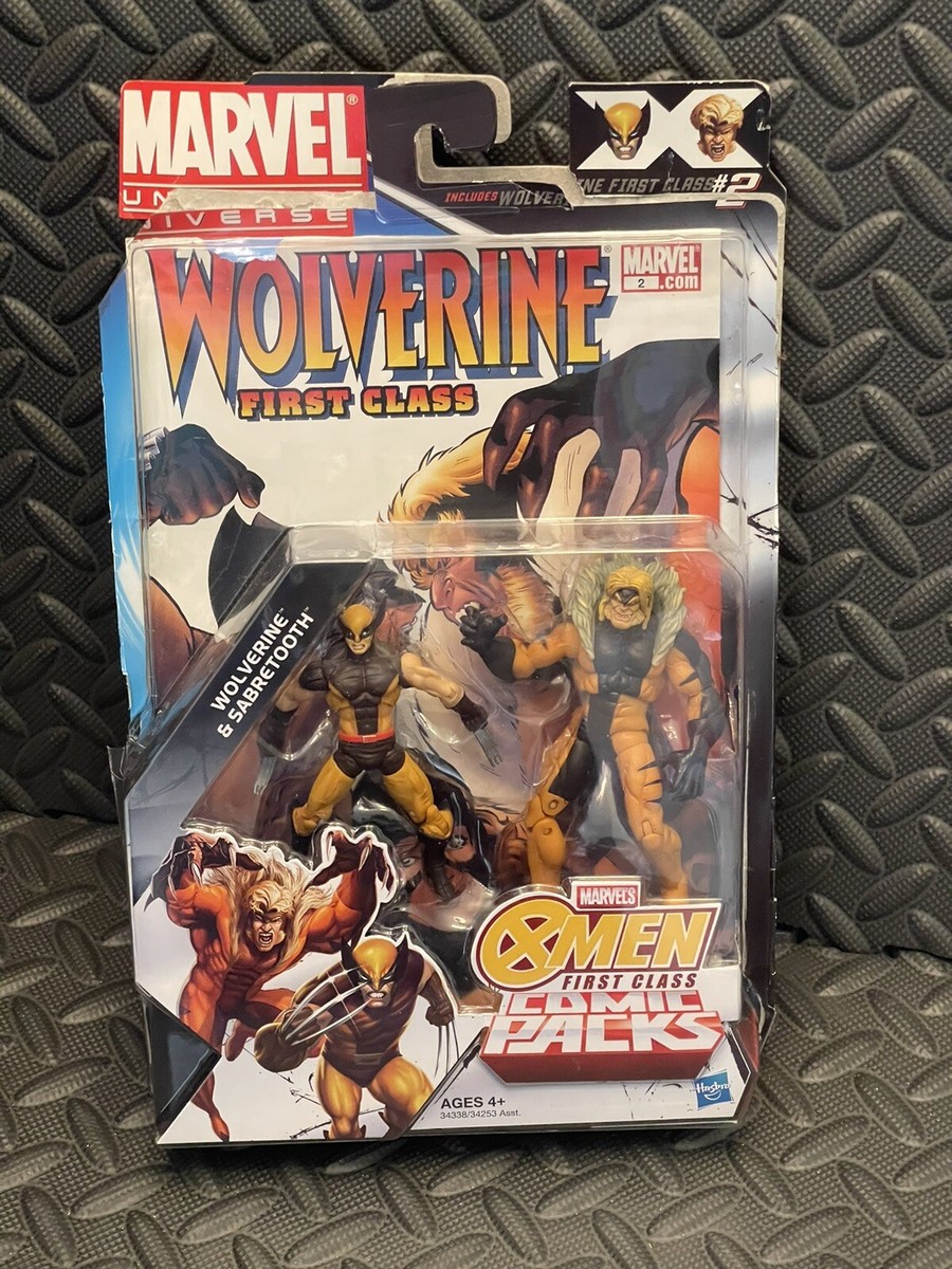 アメコミ HASBRO MARVEL UNIVERSE COMIC PACKS X-MEN Marvel Universe Comic Packs Wolverine & Sabretooth | eBay