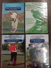 Lot of 4 - PGA Tour Partners Club Game Improvement DVD Series Golf Instructions