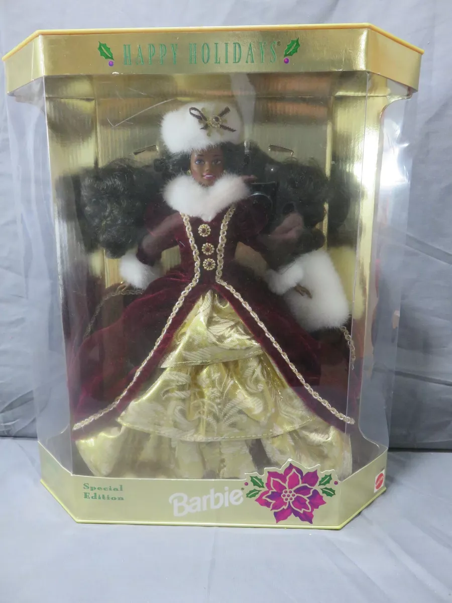 1996 Happy Holidays Special Edition Barbie Doll 15646 African American