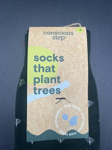 Conscious Step Tree Socks Unisex women 5-9 mens 4-8 - Picture 2 of 4
