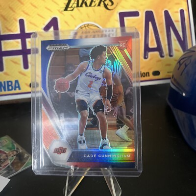 Cade Cunningham RC 2021-22 Prizm Draft Picks #1 Red White Blue Prizm SP Rookie