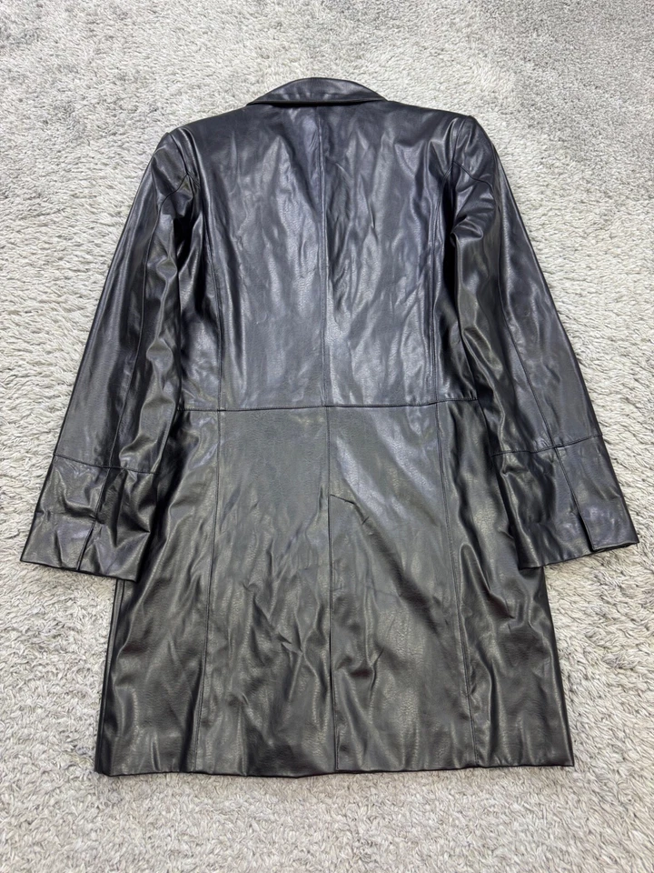 Chaqueta BB Dakota Mujer Pequeña Imitación Cuero Moto Rencor Capricho Gabardina Y2K Foto 2 de 4