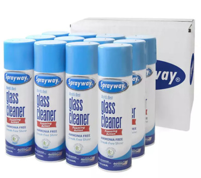 12 PACK Sprayway SW050-12 Glass Cleaner, 19oz - FREE SHIPPING