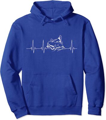 Catfish Fishing Heartbeat Passion In The Nature Unisex Hooded Sweatshirt
