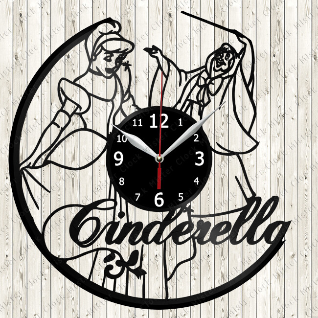 Cinderella Vinyl Record Wall Clock Decor Handmade 2705 | eBay