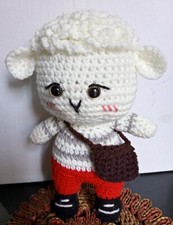 Amigurumi Crochet SHEEP LAMB Soft Toy - Handcrafted Knitted Stuffed Animal New