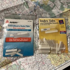 Avery Insertable Index Tabs with Printable Inserts, One, Clear Tab, 25/Pack