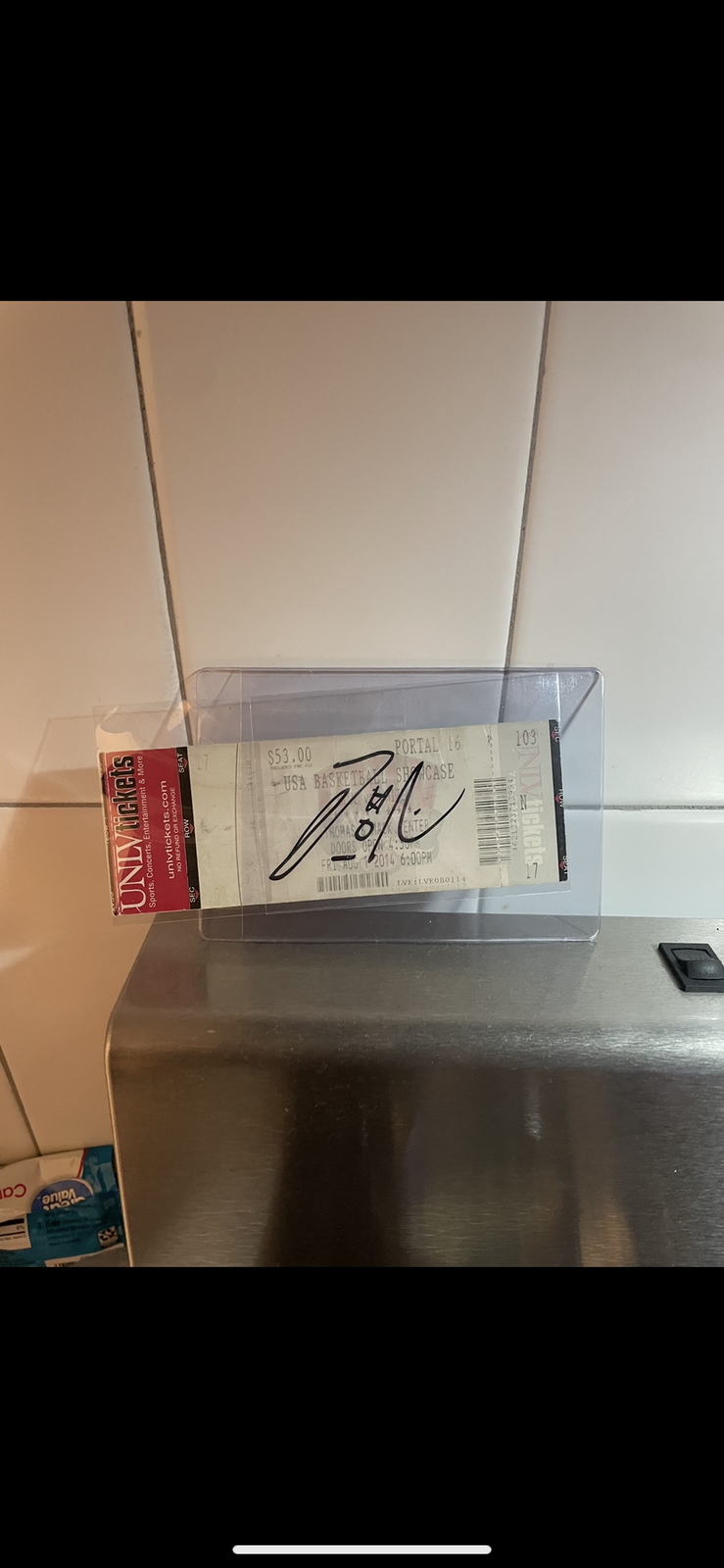 Damian Lillard Autographed Signed All Stars Rare 2014 blue & white showcase & Paul George Injury! 