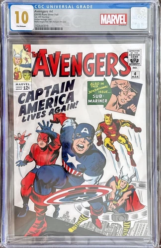 Avengers #4 * CGC 10 * Pure Silver Foil * 2019