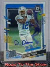 Derius Davis Optic 2023 auto autograph rated rookie /199 #264 Chargers RC