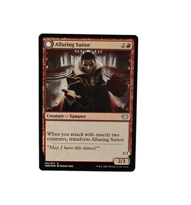MTG Alluring Suitor/Deadly Dancer Innistrad: Crimson Vow 141/277 Foil Uncommon