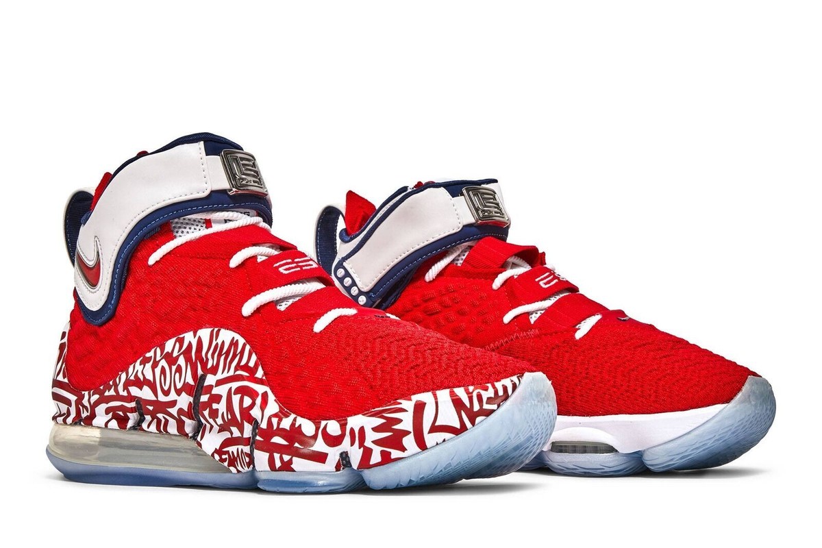 Nike LeBron 17 EP 'LeBron 4 Red Graffiti' CT6052-600 Men's Shoes