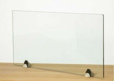 Glass Counter Top Sneeze Guard, Virus Control, Protective Barrier (150cm x 90cm)