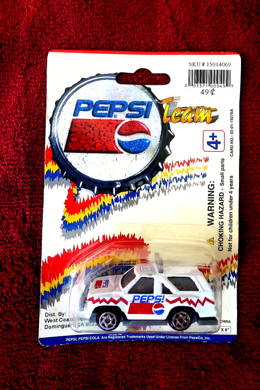 1990's PEPSI TEAM RACING DIE CAST SUV, NEW- IN PKG. IN GOOD CONDITION!