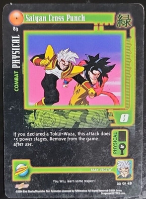 Dragon Ball GT TCG #83 Saiyan Cross Punch | eBay
