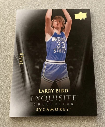 2011-12 Upper Deck Exquisite Collection #57 Larry Bird Indiana State /99