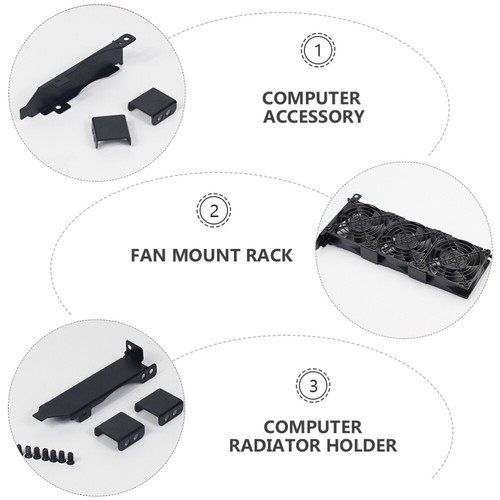 Grafikkartenlüfter Kühler PCI-Slot-Blende Computer-Kühlhalterung - Afbeelding 10 van 12
