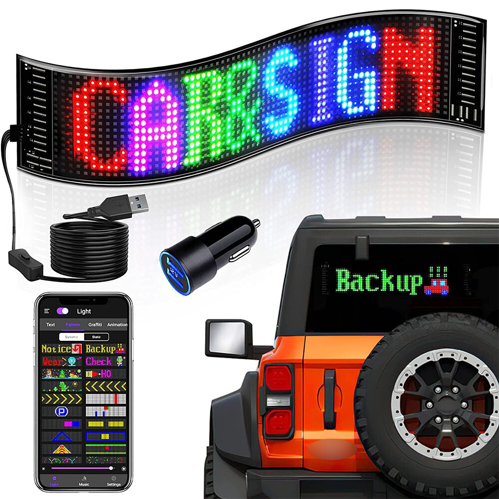 Programmable LED Window Display Dynamic Devil Eye LED Display For Car ...
