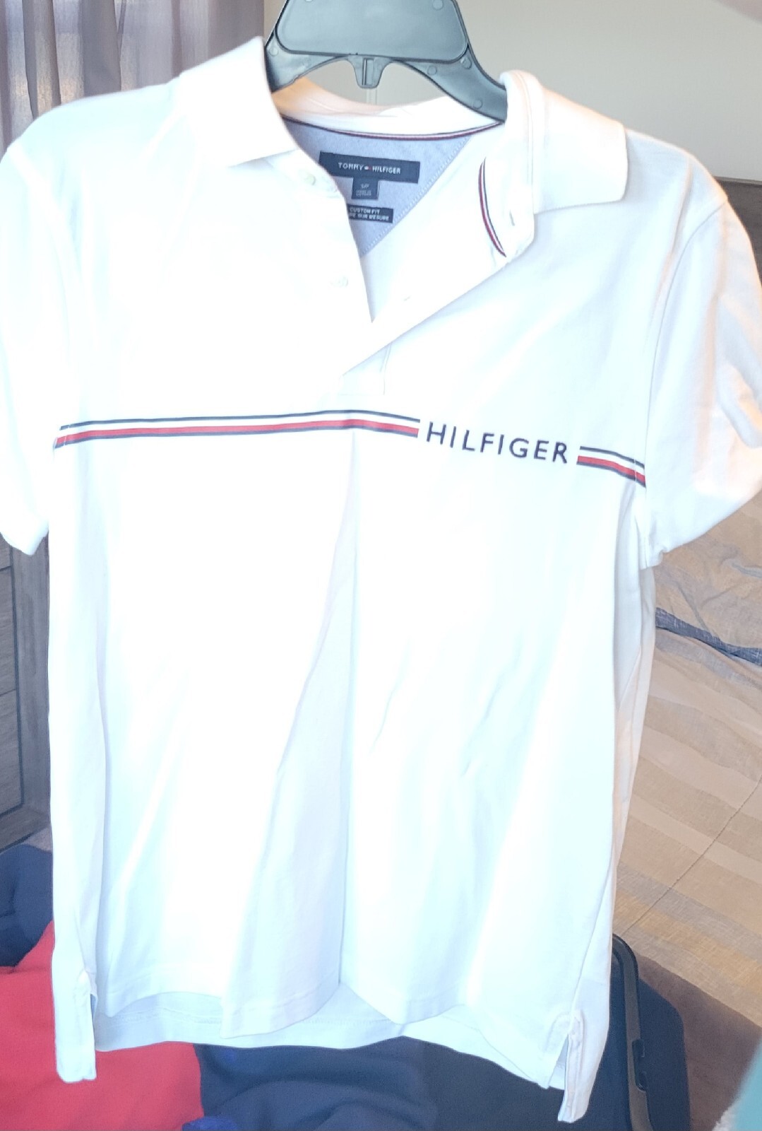 Tommy Hilfiger White Polo Shirt Mens eBay