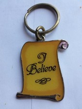 " I BELIEVE " High Quality Keychain. size: about 1.4" X 1.9" with out ring.