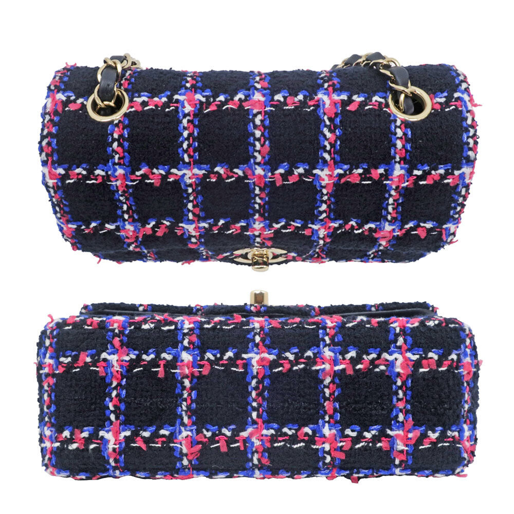 CHANEL Mini Classic Chain Shoulder Tweed bg09892 | eBay CHANEL Mini Classic Chain Shoulder Tweed bg09892 | eBay