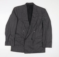St Michael Mens Grey Wool Jacket Suit Jacket Size 40 Regular