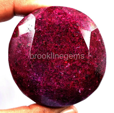 1469.00 CT Round Cut Natural African Red Ruby Big Stone Loose Gemstone 25S 