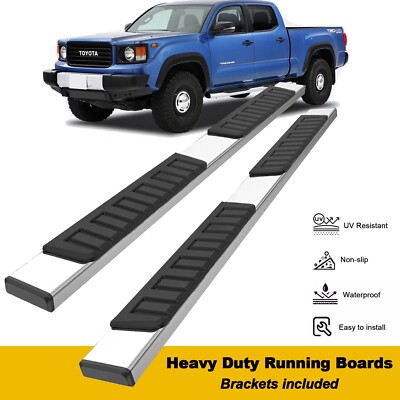 6'' Estribos escalones barras para Toyota Tacoma 2005-2023 doble cabina 4 puertas