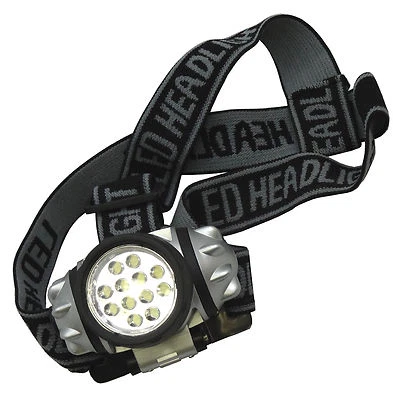 BLUEDOT TRADING TITAN 12 LED ADJUSTABLE PIVOTING HEAD LIGHT LAMP HEADLAMP CAMPING HIKING CAVING