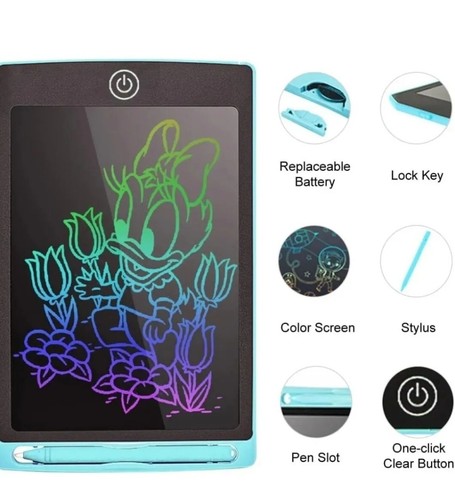 10" LCD Writing Tablet Drawing Board Digital Painting Graphics Kids Gifts - Picture 3 of 5