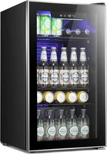 Beverage Refrigerator -120 Can Mini Fridge for Soda Beer or Wine,Small Drink Dis