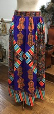 Vintage Boho Custom Design Maxi Skirt