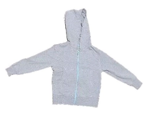 Tommy Bahama Jacket Girl XS 4 Gray Light Weight Zip Up Hooded Pockets - Picture 5 of 15