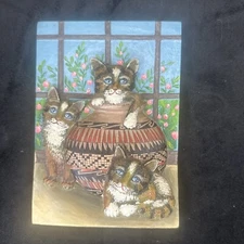 “Three Little Kittens" Based on the Painting Of Sue Wall Tile Mini Views Reco