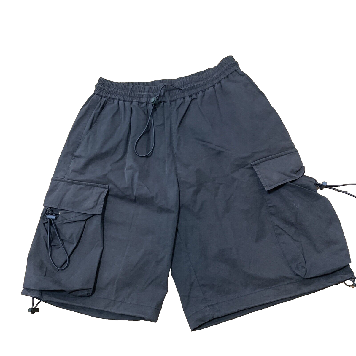 NOTHOMME Nylon Cargo Shorts Men 30x8 Gray Paratrooper