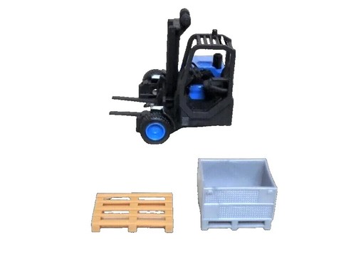 Modellino Burago MULETTO LORRY MOUNTED FORKLIFT die cast scala 1:43 1/43 CON ACc - Foto 3 di 8