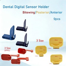 9x Dental Digital Bitewing Sensor Holder Red/Yellow/Blue S/M/L Autoclavable US