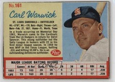 1962 Post Carl Warwick #161 0nr3