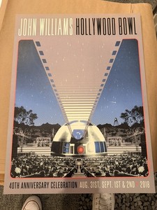 Star Wars Celebration John Williams Hollywood Bowl 2018 Poster Kii Arens 18"x24"