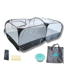 Small Animal Playpen Chicken Brooder with Cord Access Port, Portable Pop Up