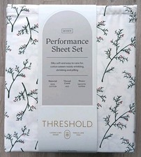 QUEEN Holiday Performance Sheet Set Holly Branches 400 Count - Threshold Target