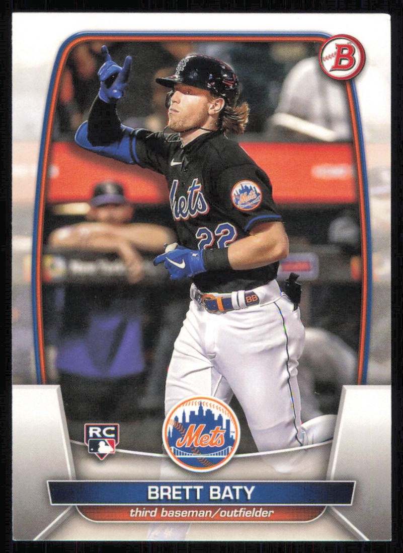 2023 Bowman #80 Brett Baty RC New York Mets